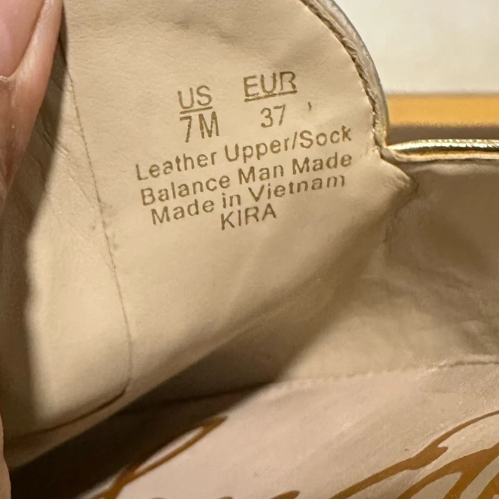 🌸SAM EDELMAN🌸 Kira Mule Gold Metallic Size: 7M - Picture 12 of 14